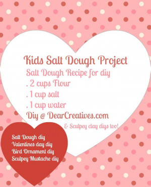 Quick and Easy Salt Dough Valentines Day #Diy