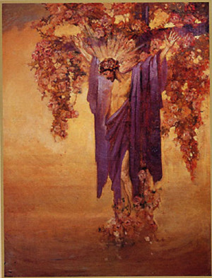Jesus Purple Robe and Crown Thorns