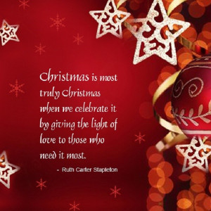 Light of Love Christmas quote