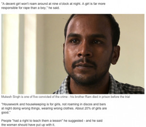 These quotes from Delhi rapist are a disturbing look at gender issues ...