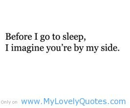 go to sleep cute love quotes