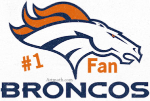 Denver Broncos Number 1 Fan Background