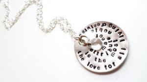 Charles Darwin Animal Quote Handstamped Necklace by ShanB32Designs, $ ...