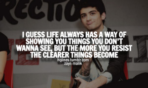 1d Life Love One Direction Quotes Sayings Zayn Malik picture