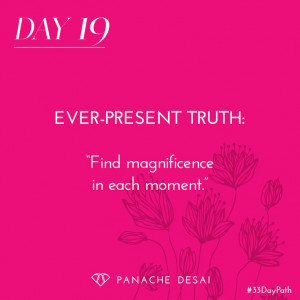 ... the light of love. Find magnificence in each moment. - Panache Desai