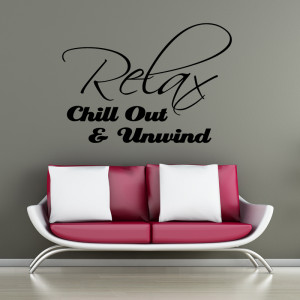tweet relax chill out wall quote wall stickers from abode wall art