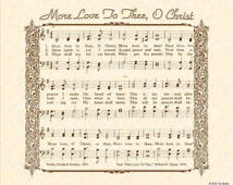 ... Sepia Brown Sheet Music Vintage Verses Prayer Peace Rest Praise God