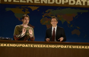 stefon and seth meyers on weekend update! :-) SNL is so great!