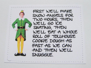 Funny Christmas Movie Quotes Elf quote christmas card.