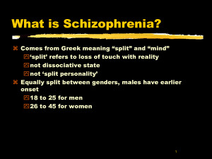 What is Schizophrenia