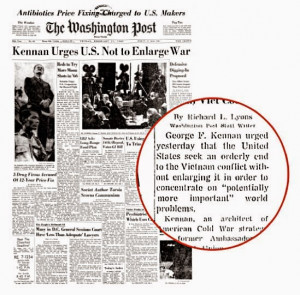 And in the Washington Post , a more forthright statement of Kennan’s ...