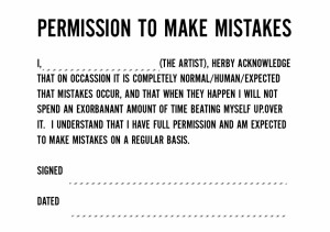Quotes About Love Forgiveness: Permission To Make Mistakes Paper ...