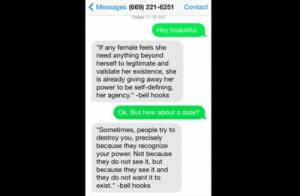 Text and Phone Service Directs Callers to bell hooks Quotes