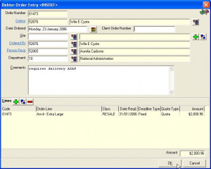 Please refer to Sales Orders for further information on completing the ...
