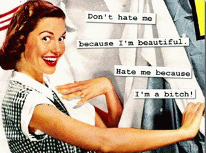 beautiful hate me because i m a bitch