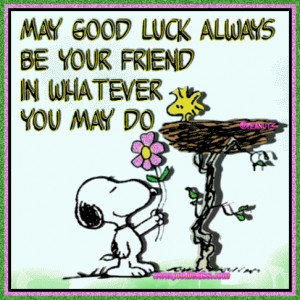Good Luck Snoopy Friends Facebook Tag