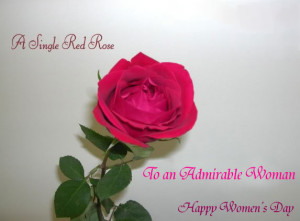 Happy Womens Day! wish you each day as stunning as you're.