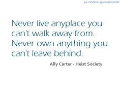 ya book quotes | ... ya random quotes # ally carter # heist society ...