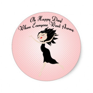 happy day funny gothic stickers