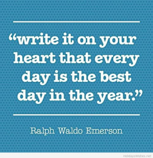 Happy New Year quote from Ralph Waldo Emerson