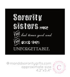 98 Sorority Sister Quote magnet. Sorority magnets that touch the ...