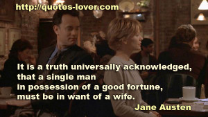 Funny Single Men Quotes Picture quote by jane austen