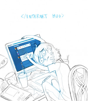 internet #internet hug #internet friendship