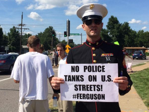 Ferguson riots: Clashes, looting in Missouri following vigil for teen ...