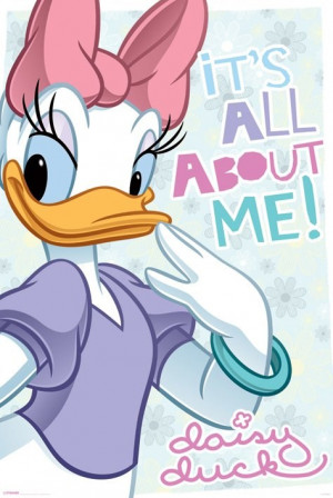 It's All About Me - Disney's Daisy Duck Metallic Poster - OnePoster ...
