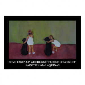 Saint Thomas Aquinas Quote - Poster