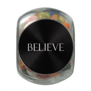 Believe Quotes Inspirational Faith Quote Glass Jar