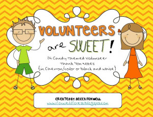 Thank You Volunteers Quotes Thank you volunteers {candy