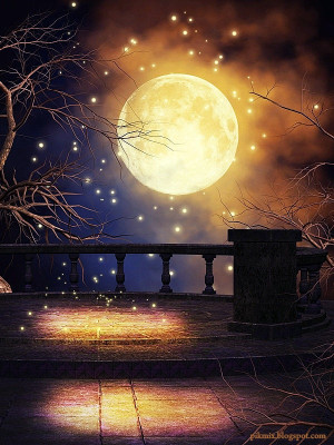 Luna dorada ~ Imágenes de Fantasía