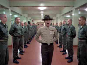 am Gunnery Sergeant Hartman , your new senior drill instructor. I am ...