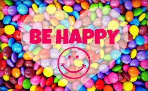 Be happy with colourful stone