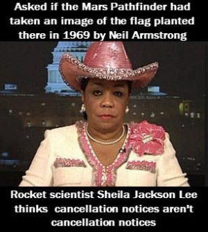 This Congresswoman thinks we sent men to Mars and thinks the ...