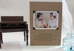 Funny Card for a Sister-In-Law a Sassy Saying