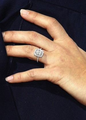 Guess who the famous owner of this asscher cut diamond engagement ring ...