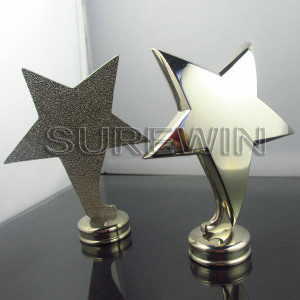 funny custom logo star shape trophies