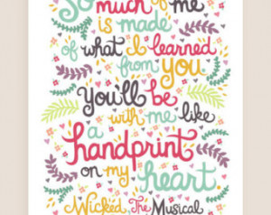 8x10-in Wicked Quote Illustration P rint. ...