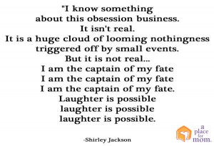Quote: Laughter Is Possible -Shirley Jackson