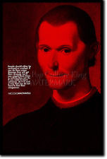 NICCOLO MACHIAVELLI ART PRINT PHOTO POSTER GIFT QUOTE ART OF WAR THE ...