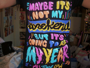 all time low, cute, quotes, shirt, teen - inspiring picture on Favim ...