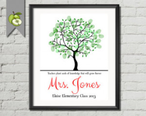 ... int class Tree Personalised Thank you- Tree printable family tree