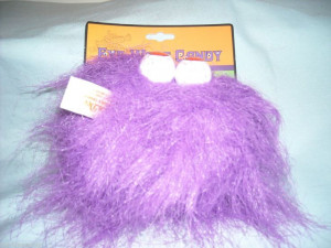 ... Want Candy Halloween Fun Cracker Barrel Fuzzy Monster Purple 4 Sayings