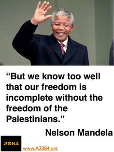 Nelson Mandela Quote on Palestine