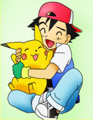 Ash And Pikachu Hug Ash and pikachu by yourfaceee