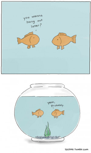The Social Life of a Goldfish – comic via