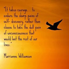 ... that would last the rest of our lives. ---Marrianne Williamson