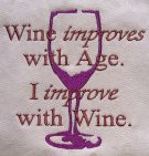Wine Age Saying 5x7